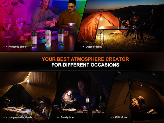 Fenix CL22R Lanternă Lumini LED Reîncărcabilă Pentru Camping Cu Lanternă 500 Lumen Albă