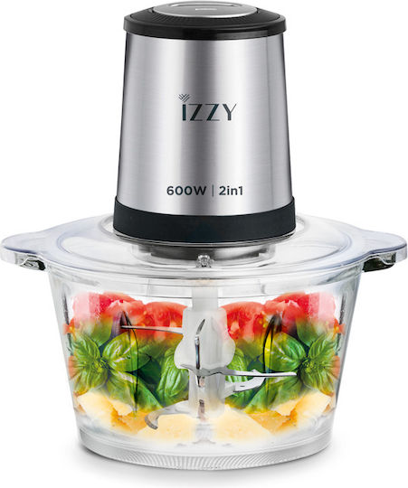 Izzy IZ-6904 Multi Chopper 600W mit Behälter 1,8l Inox