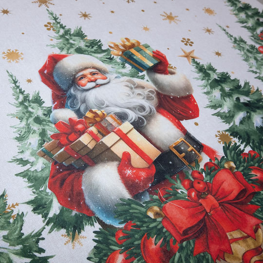 Viopros Christmas Tablecloth Fabric Multicolour L140xW180cm.