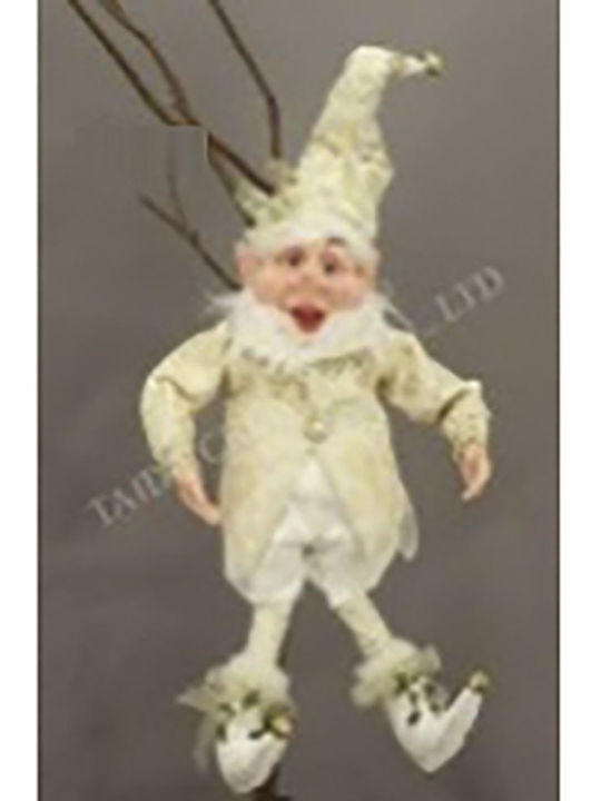 Iliadis Christmas Fabric Figure Elf Gold Height 65cm