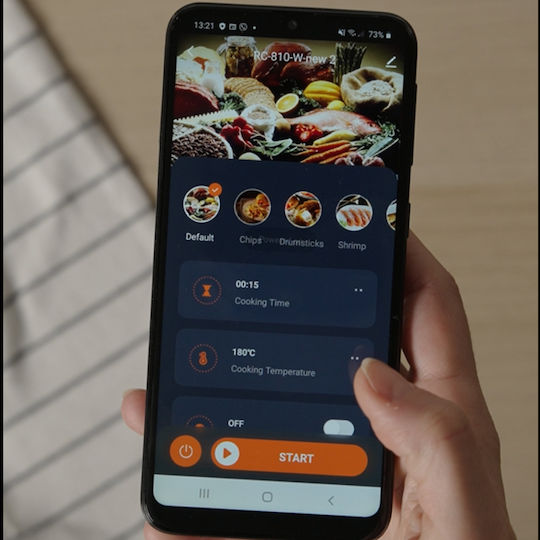 Izzy Heißluftfritteuse mit Wi-Fi 8Es Silber IZ-8229
