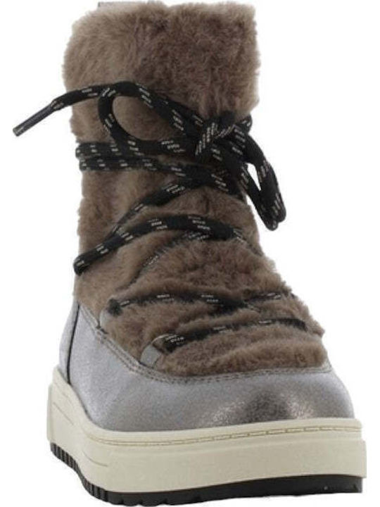 Anatomisch Kinder-Schneestiefeletten mit Reißverschluss Gray