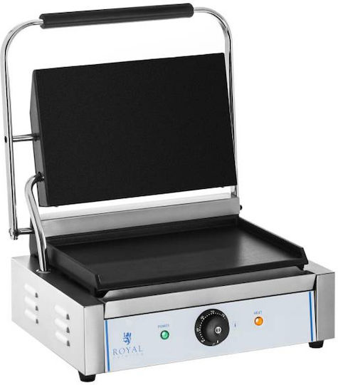 Grătar de Contact cu Plăci Netede pe Ambele Părți Panini 2200w 230v Royal Catering