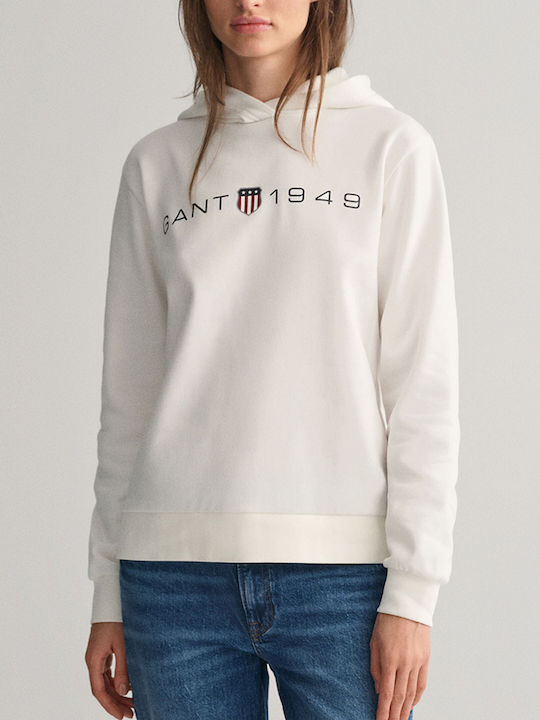 Gant Women's Hooded Sweatshirt Offwhite