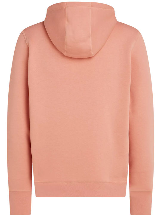 Tommy Hilfiger Logo Women's Hooded Sweatshirt Clay Pink