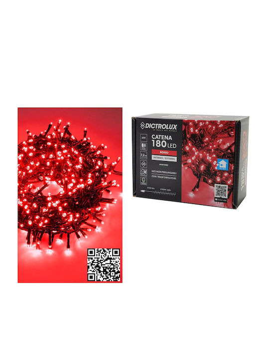 180 Λαμπάκια LED 9.2μ. Κόκκινα σε Σειρά 180 Λαμπάκια LED 9.2μ. Κόκκινα σε Σειρά