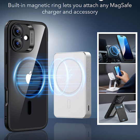 ESR Classic Hybrid Halolock Back Cover Silicone / Plastic 0.7mm Transparent (iPhone 16 Plus)