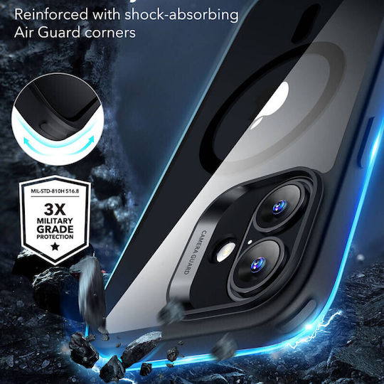 ESR Classic Hybrid Halolock Back Cover Silicone / Plastic 0.7mm Transparent (iPhone 16 Plus)