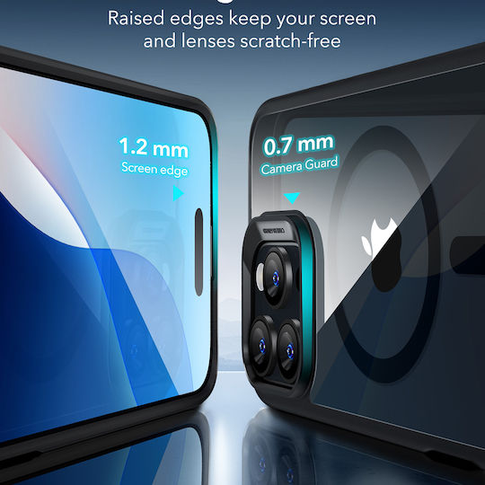 ESR Classic Hybrid Halolock Back Cover Silicone / Plastic 0.7mm Transparent (iPhone 16 Plus)