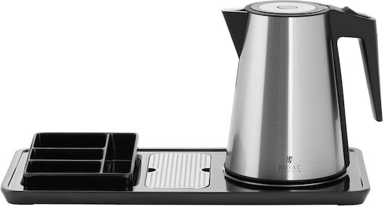 Hotel Welcome Set Electric Kettle Tray 1.2 L 1800 W Silver