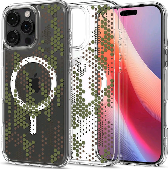 Spigen Ultra Hybrid MagFit Back Cover Plastic Digital Camo (iPhone 16 Pro)