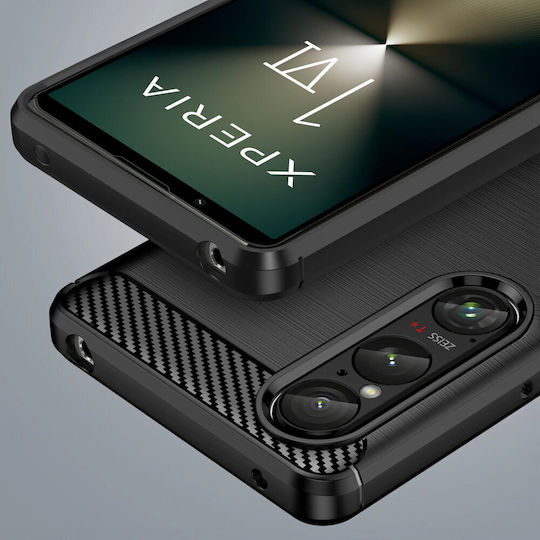 Umschlag Rückseite Kunststoff / Silikon Schwarz (Xperia 1 VI - Xperia 1 VI)