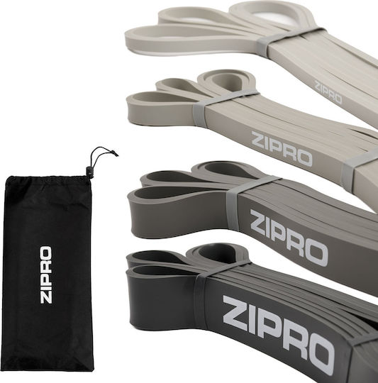 Zipro Mini Loop Bands Σετ 4τμχ Γκρι