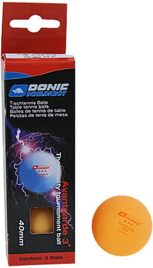 Donic Avantgarde Ping Pong Balls 3-Star 3pcs