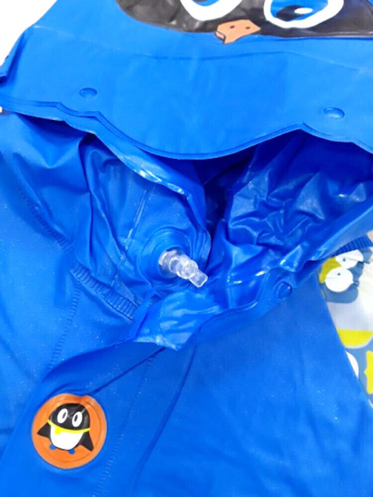 Waterproof Kids' Casual Jacket with Hood Blue