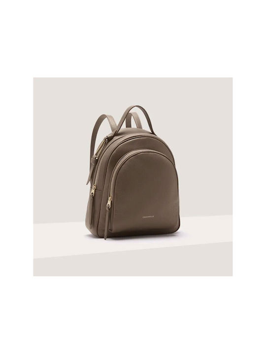 Leder Damentasche Rucksack Braun