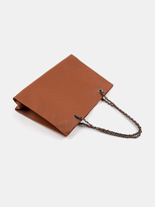 Brown Shoulder Bag and Necessaire Set