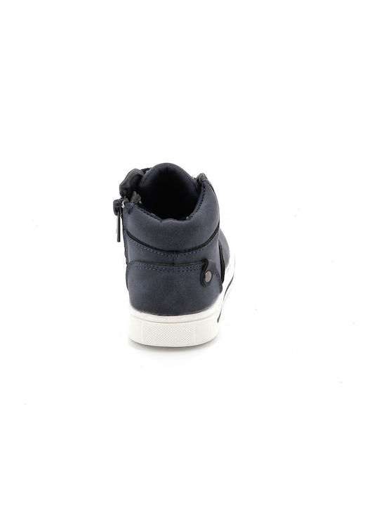 Kids Boots with Zipper Blue