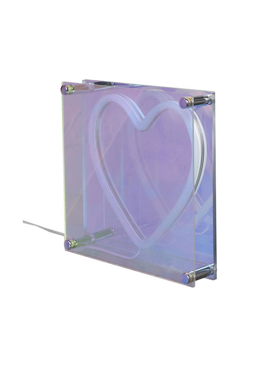 The Home Deco Factory Neon Διακοσμητικό Φωτιστικό LED Καρδιά 18x18x3.3εκ.