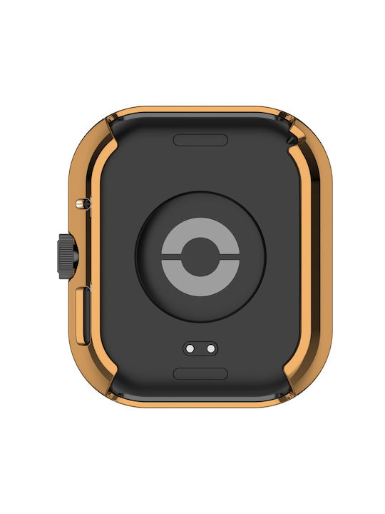 2-в-1 калъф и протектор за екран за Xiaomi Redmi Watch 3 Lite Watch 3 Active розово злато