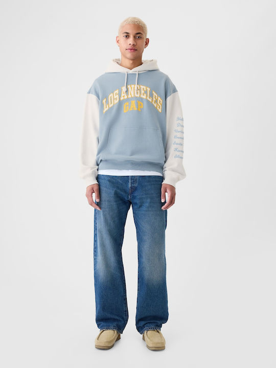 Sweatshirt with Hood Blue