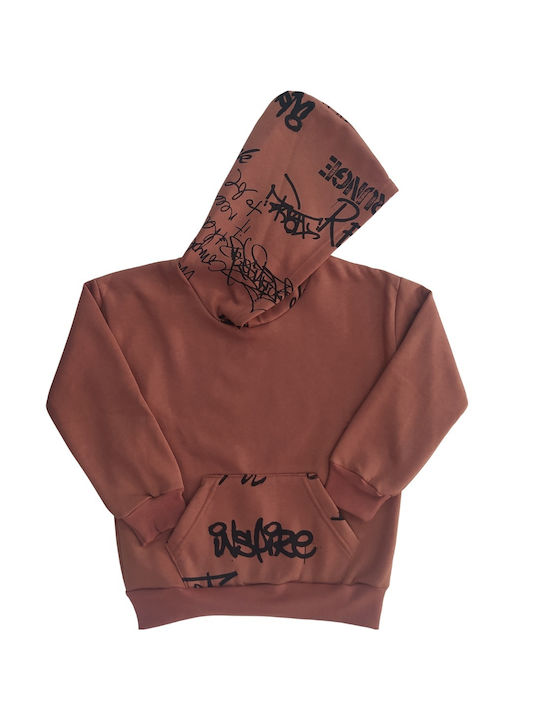 Trax Kids Sweatshirt with Hood and Pockets Ceramides