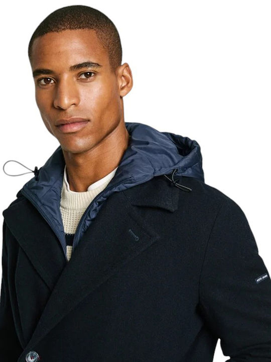 Men's Blue Half Coat