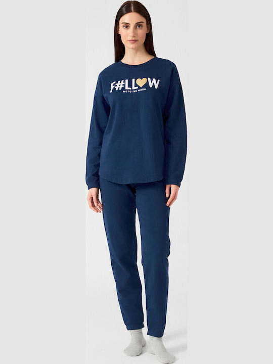 Minerva Winter Women's Pyjama Set Blue