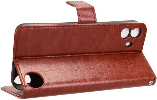 Wallet Δερματίνης / Πλαστικό / Σιλικόνης Καφέ (Nothing CMF Phone 1)