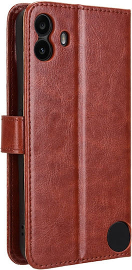 Wallet Δερματίνης / Πλαστικό / Σιλικόνης Καφέ (Nothing CMF Phone 1)