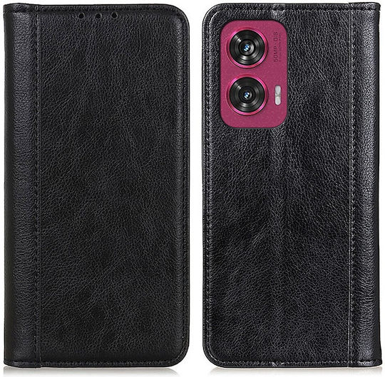 Book Piele Negru (Motorola Edge 50 Fusion)