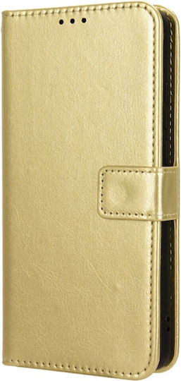 Wallet Synthetic Leather / Plastic / Silicone Gold (Oppo A80 5G)