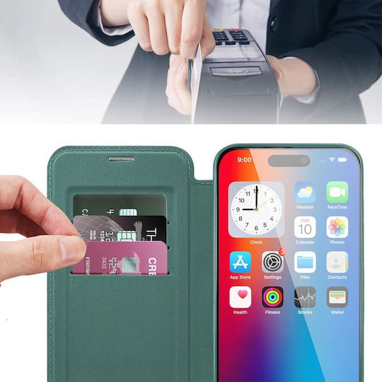 Wallet Δερματίνης / Σιλικόνης Πράσινο (iPhone 16)