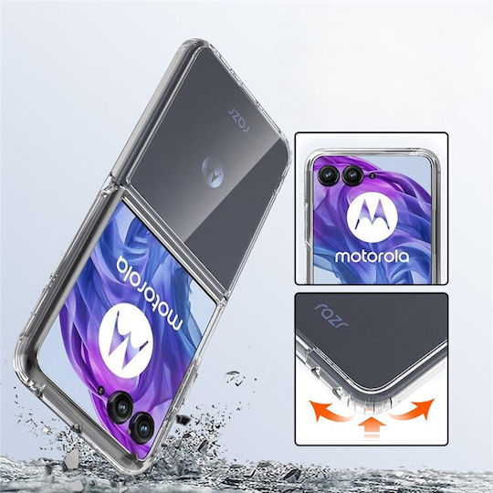 Umschlag Rückseite Silikon Transparent (Razr 50 Ultra)