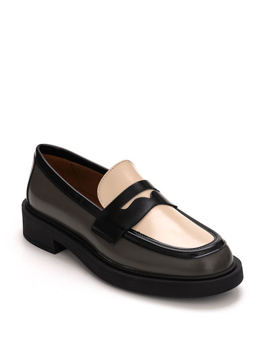 Frau Leather Women's Loafers in Gray Color