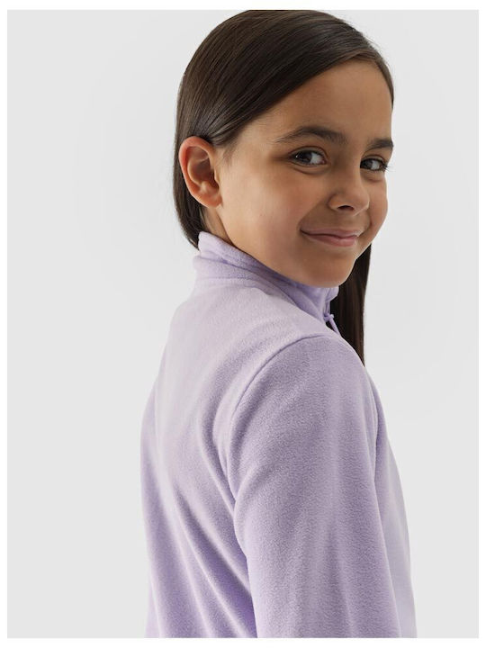 Kids Cardigan Fleece Purple