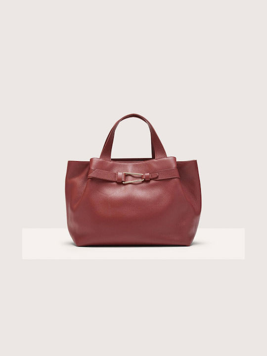 Coccinelle Leather Women's Bag Shoulder Burgundy