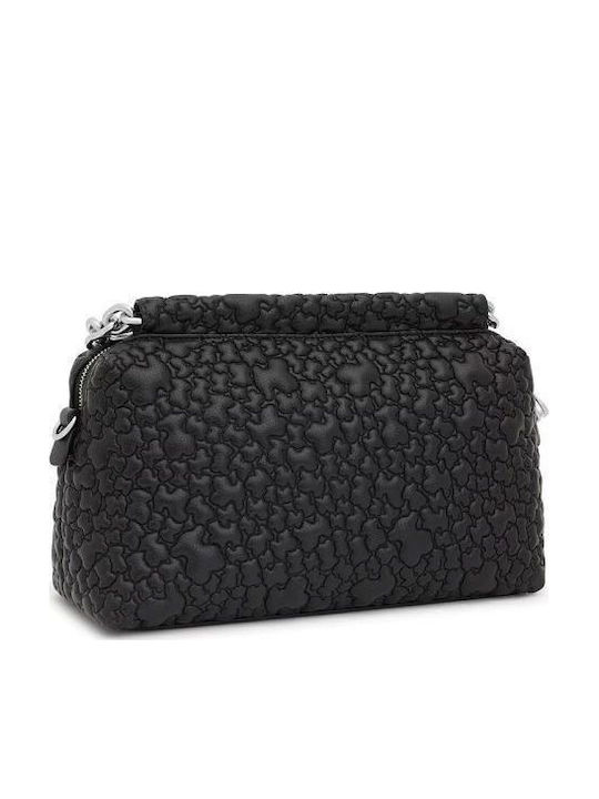 Jane Puffy Bear Geantă de damă Crossbody Neagră