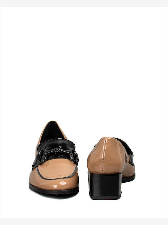 Wall Street Leather Brown Heels