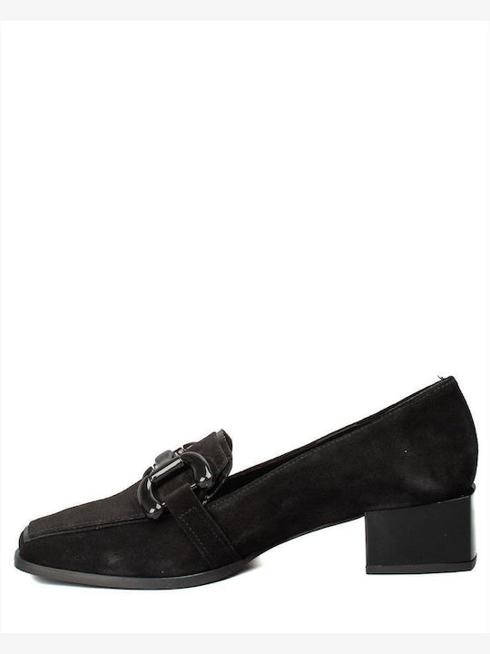 Leather Black Heels