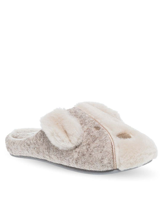 Parex Animal Print Women's Slippers in Beige color