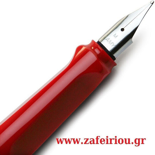 Lamy Safari Schreibfeder Extra fein Rot aus Plastik mit Rot Tinte