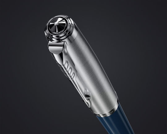 Parker Πένα Γραφής Fine Μπλε από Ατσάλι με Μπλε Μελάνι