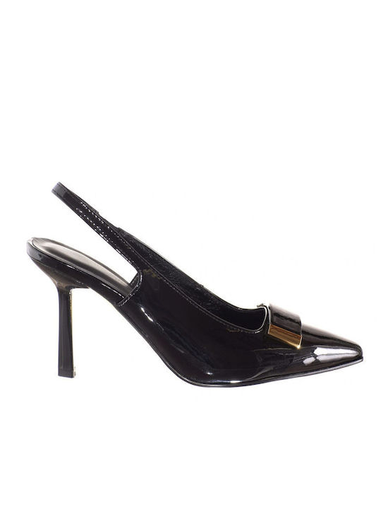 19V69 Patent Leather Black High Heels