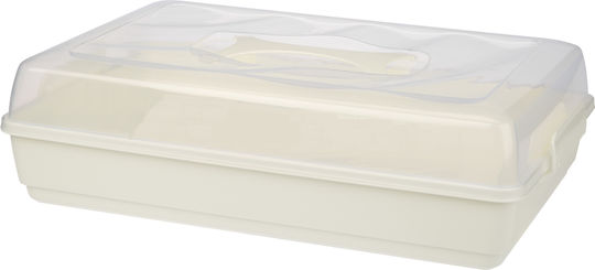 Kadax Plastic Container Cake Pastries Rectangular Large Box