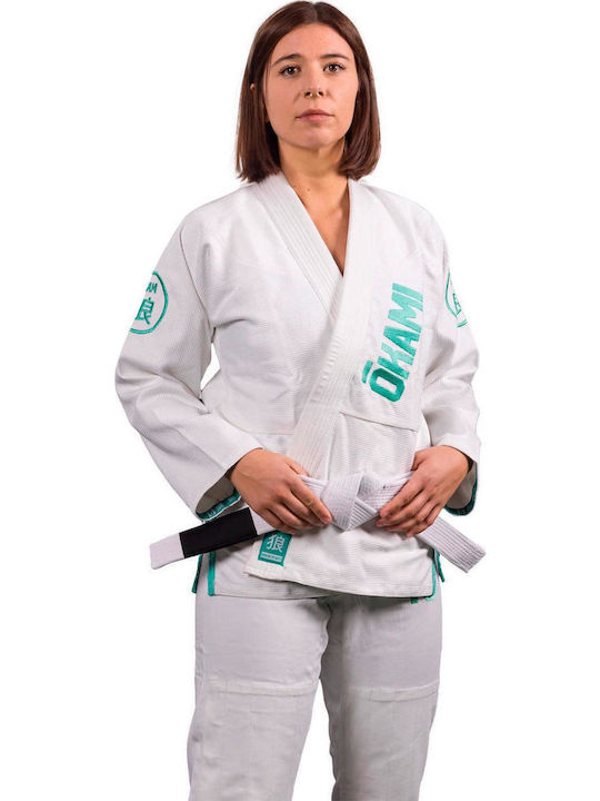 Okami Femei Uniforme Jiu Jitsu brazilian Alb