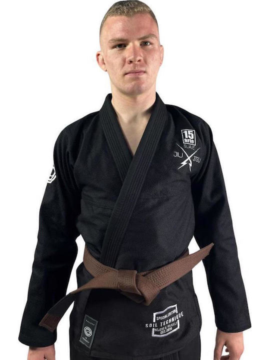Soiltecnique Men's Brazilian Jiu Jitsu Uniform Black