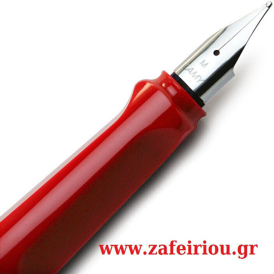 Lamy Safari Writing Pen Medium Red made of Plastic with Red Ink