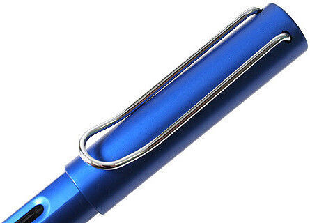 Lamy Al Star Schreibfeder Breite Blau aus Aluminium mit Rot Tinte