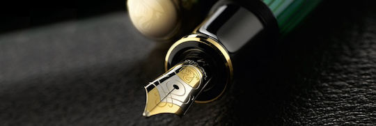 Pelikan Souveran M800 Stilou Fine Verde Cu Cerneală Roșie